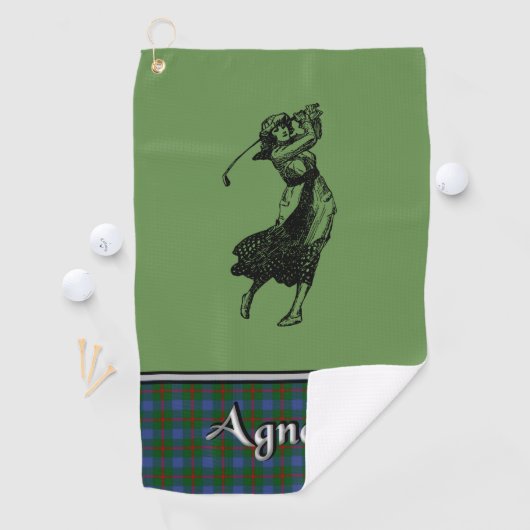 Agnew Tartan Golf Towel Golfhanddoek (Insitu)