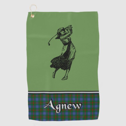 Agnew Tartan Golf Towel Golfhanddoek (Voorkant)