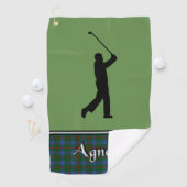Agnew Tartan Golf Towel Zits Golfhanddoek (Insitu)