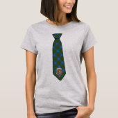 Agnew Tartan Necktie T-Shirt w/Badge Women's (Voorkant)