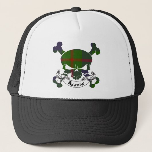 Agnew Tartan Skull-Pet Trucker Pet (Voorkant)