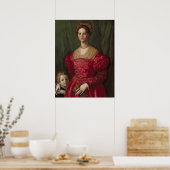 Agnolo Bronzino Een jonge vrouw en haar kleine jon Poster (Keuken)