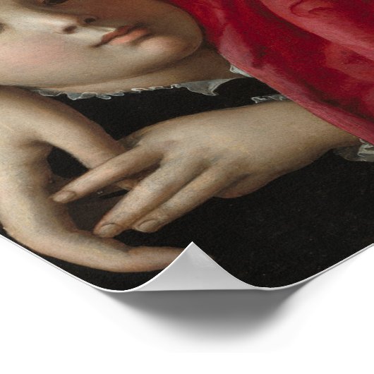 Agnolo Bronzino Een jonge vrouw en haar kleine jon Poster (Hoek)