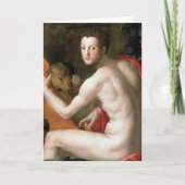Agnolo Bronzino Portrait Fine Art Greetings Card Kaart (Voorkant)