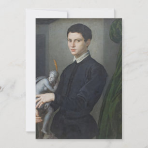 Agnolo Bronzino - Portret van een Man dat een staa Kaart