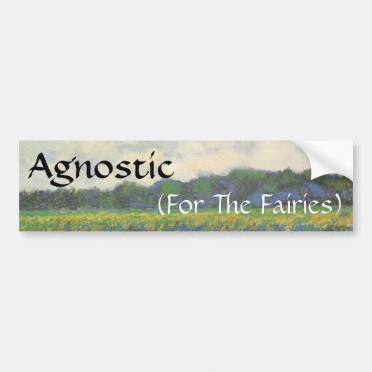 Agnost (voor de feeën) bumpersticker (Voorkant)
