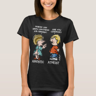 Agnost vs Atheïst - T-shirt