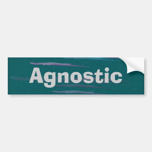 Agnostic Bumpter Sticker (Voorkant)