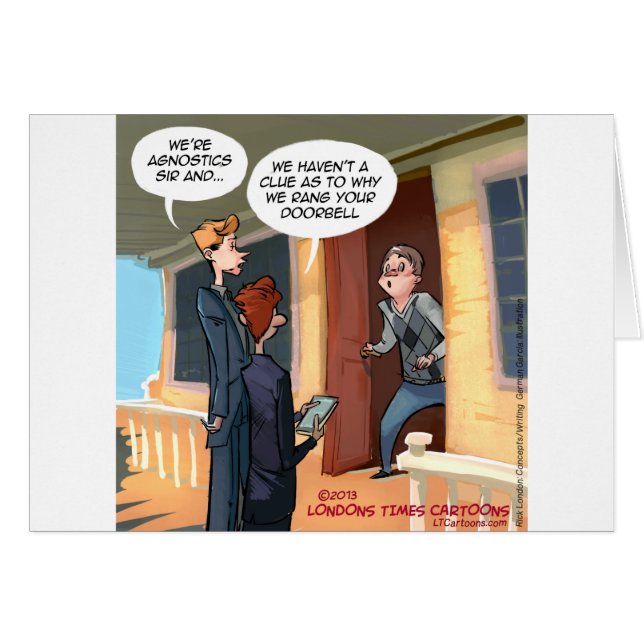 Agnostic Missionaries Funny (Voorkant Horizontaal)