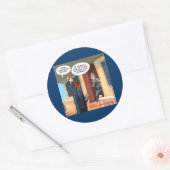 Agnostic Missionaries Funny Ronde Sticker (Envelop)