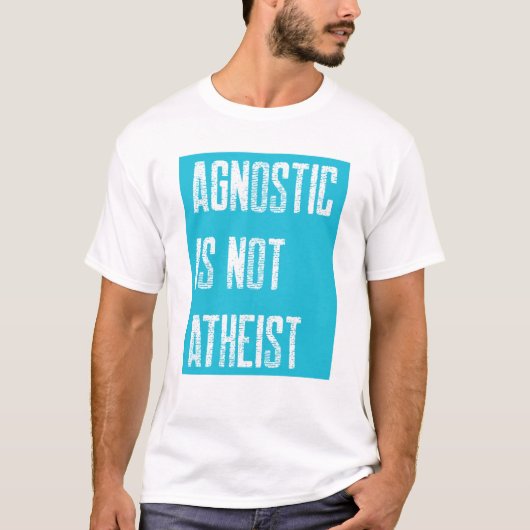 Agnostic not Atheist T-shirt (Voorkant)