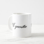 Agnostic (Script) Koffiemok (Voorkant links)