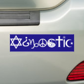 Agnostische Bumpersticker (Op auto)