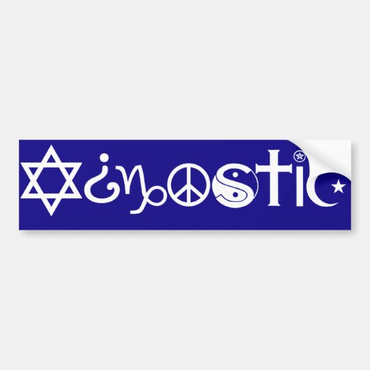 Agnostische Bumpersticker (Voorkant)