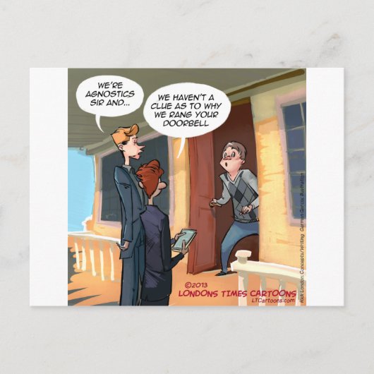 Agnostische zendelingen Grappig Briefkaart (Voorkant)