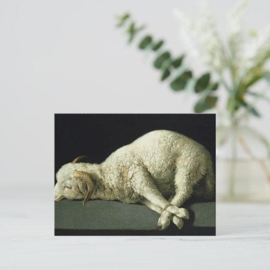 Agnus Dei, c.1635-40 Briefkaart (Staand voorkant)