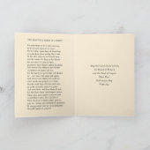 Agnus Dei Eucharist Priest Ordination Blessing Kaart (Binnen)