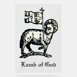 Agnus Dei Het Paaslam Gods Fijne Kunst Acryl Bord