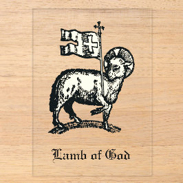 Agnus Dei Het Paaslam Gods Fijne Kunst Acryl Uitnodigingen