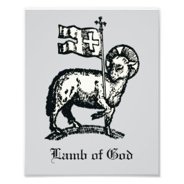 Agnus Dei Het Paaslam Gods Fijne Kunst Foto Afdruk