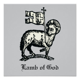 Agnus Dei Het Paaslam Gods Fijne Kunst Perfect Poster