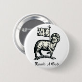Agnus Dei Het Paaslam Gods Fijne Kunst Ronde Button 5,7 Cm (Voorkant /achterkant)