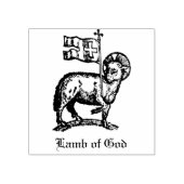 Agnus Dei Het Paaslam Gods Fijne Kunst Rubberstempel (Afrduk)