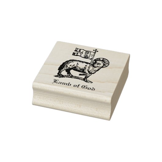 Agnus Dei Het Paaslam Gods Fijne Kunst Rubberstempel (Stempel)