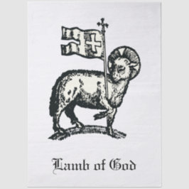 Agnus Dei Het Paaslam Gods Fijne Kunst Tissuepapier