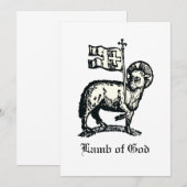 Agnus Dei Het Paschaal Lam Gods Fijne Kunst Kaart (Voorkant / Achterkant)