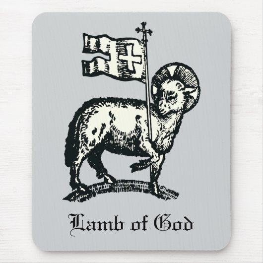 Agnus Dei Het Paschaal Lam Gods Fijne Kunst Muismat (Voorkant)