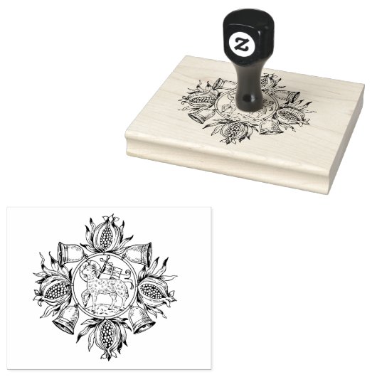 Agnus Dei Lam van God Religieus Rubberstempel (Gestempeld)