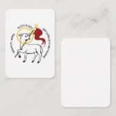 Agnus Dei Notitiekaartje (Voorkant / Achterkant)