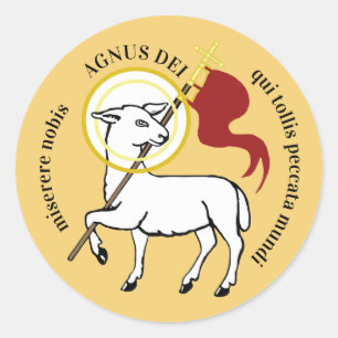 Agnus Dei Ronde Sticker
