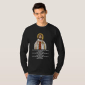 Agnus dei sanctus traditioneel Latijn mis katholie T-shirt (Voorkant volledig)