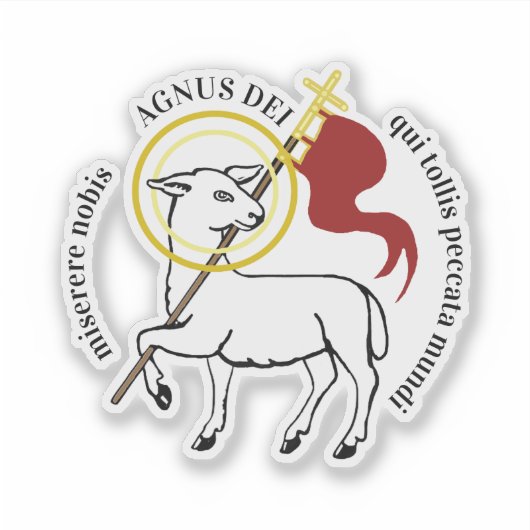 Agnus Dei  Sticker (Voorkant)
