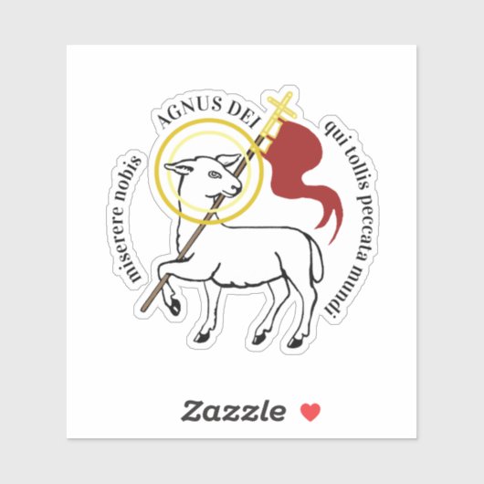 Agnus Dei  Sticker (Vel)