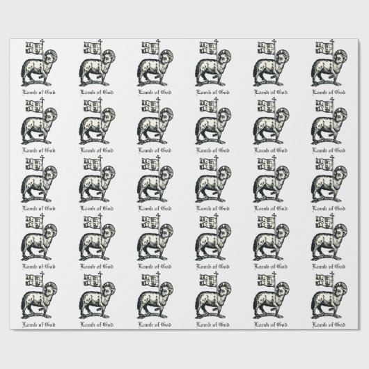 Agnus Dei The Paschal Lamb of God Fine Art  Cadeaupapier (Vlak)