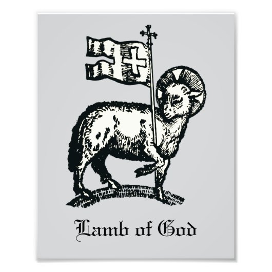 Agnus Dei The Paschal Lamb of God Fine Art  Foto Afdruk (Voorkant)