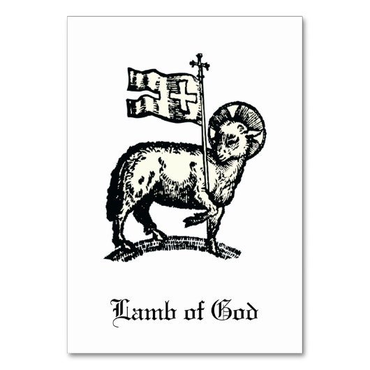 Agnus Dei The Paschal Lamb of God Fine Art  Kaart (Voorkant)