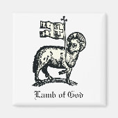 Agnus Dei The Paschal Lamb of God Fine Art  Magneet (Voorkant)