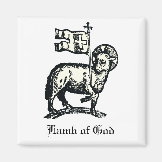 Agnus Dei The Paschal Lamb of God Fine Art  Magneet (Voorkant)