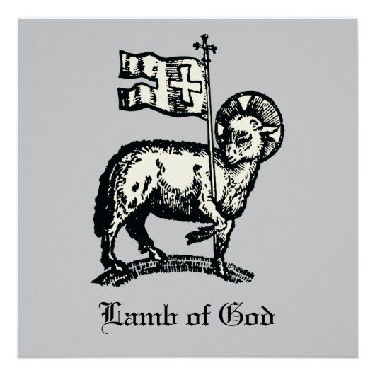 Agnus Dei The Paschal Lamb of God Fine Art  Perfect Poster (Voorkant)