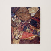 Agonie, De Doodsstrijd door Egon Schiele Legpuzzel (Verticaal)