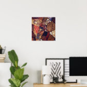 Agonie, De Doodstrijd door Egon Schiele Poster (Thuiskantoor)
