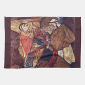 Agony, de doodsstrijd van Egon Schiele Theedoek (Horizontaal)
