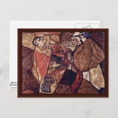 Agony (de doodsstrijd) van Schiele Egon Briefkaart (Voorkant / Achterkant)