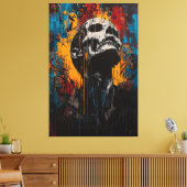 Agony en het ontwaken van de hedendaagse expressio canvas afdruk (Insitu (Woonkamer))