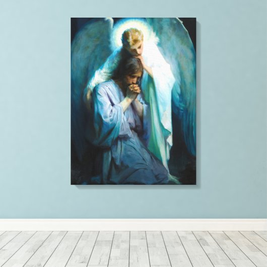 Agony in de tuin, 1898 door Frans Schwartz Canvas Afdruk (Insitu (Houten vloer))