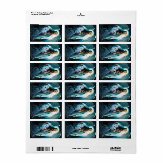 Agony in de tuin, 1898 door Frans Schwartz Etiket (Full Sheet)